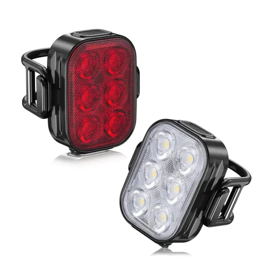 Q5 USB Rechargeable Bicycle Front & Back Light Combo