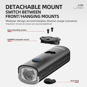Cyclami 1800 Lumen USB Rechargeable Bicycle Front Light