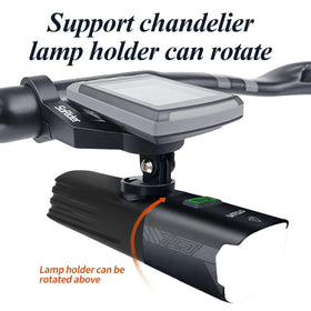 Cyclami X7 Smart Bicycle Front Light, 2600mAh USB Charging LED Headlight