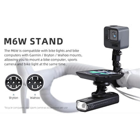 Cyclami M6W 3 in 1 Bicycle Mount for GPS Computer, Light & Action Camera