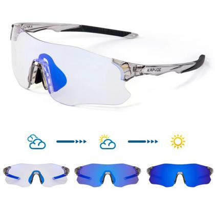 Kapvoe K1129 Coloured Photochromic Sunglasses-Blue/Clear