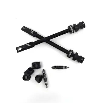 RideNow Tubeless Valves Kit-Black (Pack Of 2)