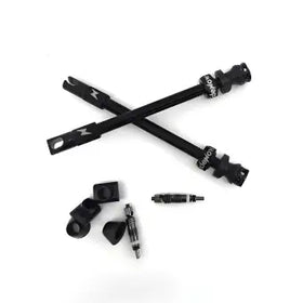 RideNow Tubeless Valves Kit-Black (Pack Of 2)