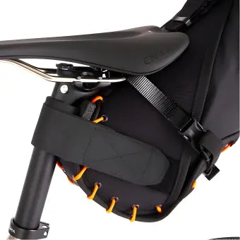 Restrap Saddle Bag-Black/Orange (8 Litres)
