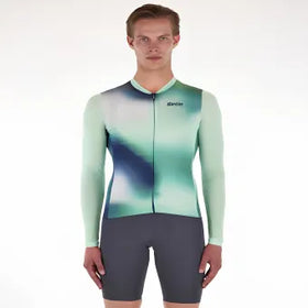 Santini Ombra Eco Sleek Long Sleeve Unisex Jersey-Green
