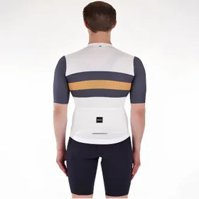 Santini Eco Sleek Bengal Jersey-White/Orange