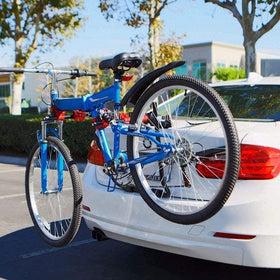 Multifunctional Car Bicycle Rack for 3 Bicycles, Aluminum, Black