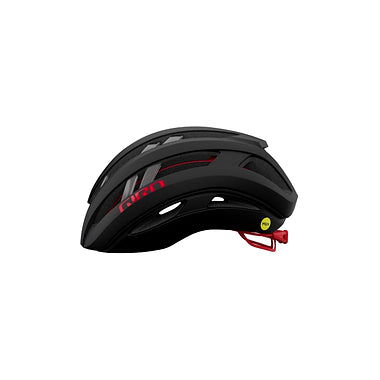 GIRO ARIES SPHERICAL MIPS CYCLING HELMET-MATTE CARBON/RED