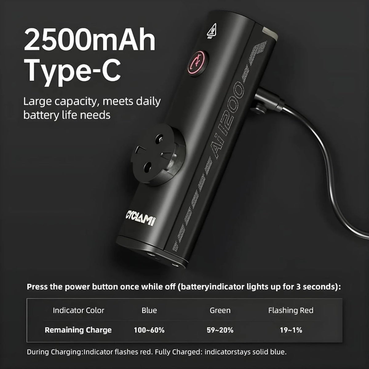 Cyclami 1200 Lumen High-Performance LED Bicycle Light