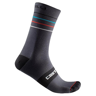 ENDURANCE 15 SOCK-DARK GRAY/SKY BLUE-RED