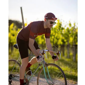 Santini Eroica Ruby Wool Jersey-Bordeaux
