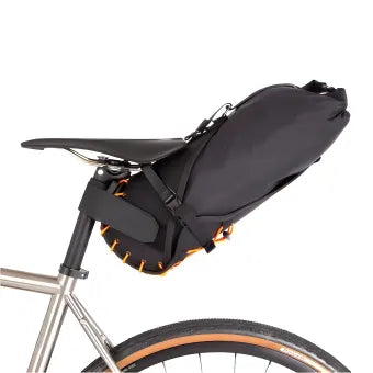 Restrap Saddle Bag-Black/Orange (8 Litres)