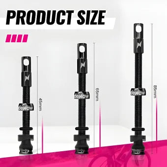 RideNow Tubeless Valves Kit-Black (Pack Of 2)