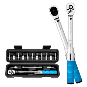 Toopre Torque Wrench 2-24Nm Adjustable Preset 1/4 Inch Ratchet Wrench Set