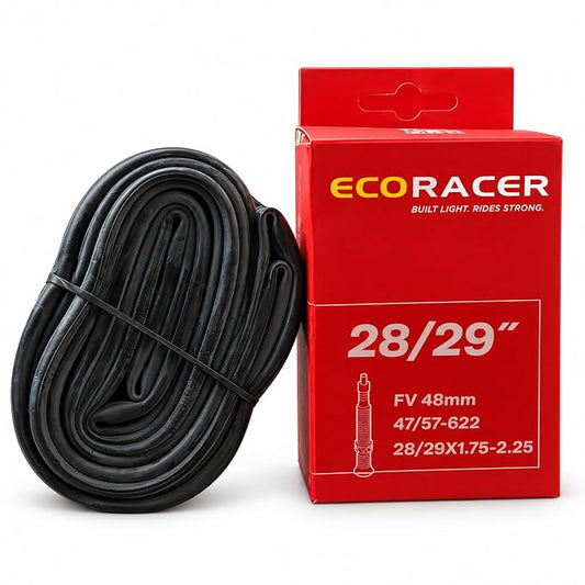 ECORACER ECO Trail 28/29 Inner Tube, Butyl, 1.75–2.25, 47/57-622, 48mm Presta Valve