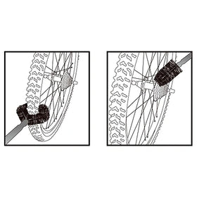 IceToolz C124 MTB Tire And Sprocket Brush Set