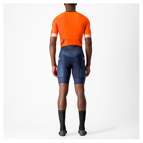 FREE SANREMO 2 SUIT SHORT SLEEVE-BRILLIANT ORANGE/BELGIAN BLUE