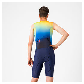 FREE SANREMO 3 SUIT SLEEVELESS-BELGIAN BLUE/MULTICOLOR VIVID