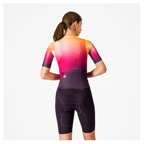 FREE SANREMO 3 W SUIT SHORT SLEEVES-DARK NIGHT SHADE/VIVID ORANGE