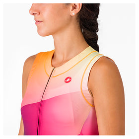 FREE SANREMO W 3 SUIT SLEEVELESS-DARK NIGHT SHADE/VIVID ORANGE