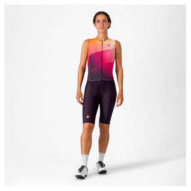 FREE SANREMO W 3 SUIT SLEEVELESS-DARK NIGHT SHADE/VIVID ORANGE