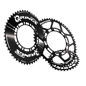 Rotor Q Ring Oval 11 Speed Outer Chainring (Black)