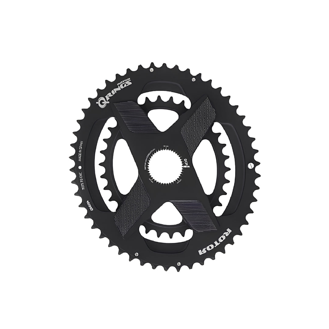 Rotor Q-Rings Spiderring Direct Mount Oval Chainring (Black)