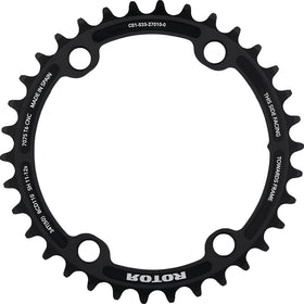 Rotor Shimano Dura Ace/Ultegra R9200/R8100 NoQ 12 Speed Chainring (Black)