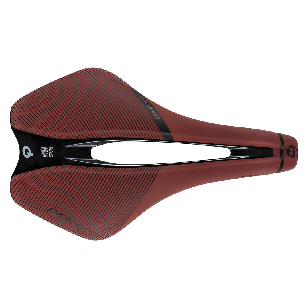Prologo Dimension Tri Nack Saddle (Brick Red/Natural Black)