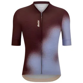 Santini Spot Jersey-Brown/Blue