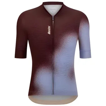 Santini Spot Jersey-Brown/Blue