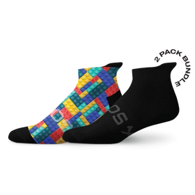 Sox Blocks Tab Combo Socks (Pack Of 2)