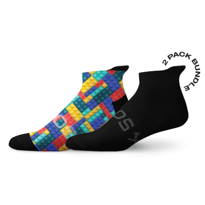 Sox Blocks Tab Combo Socks (Pack Of 2)