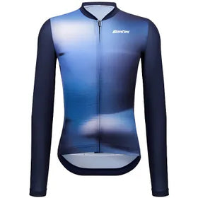 Santini Ombra Eco Sleek Long Sleeve Unisex Jersey-Blue