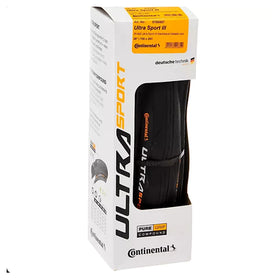 Continental Ultra Sport III Black Black Folding PureGrip