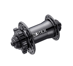 Bitex BX207F Front Disc Hub, ISO, Black, 36h, TA 12M*100mm