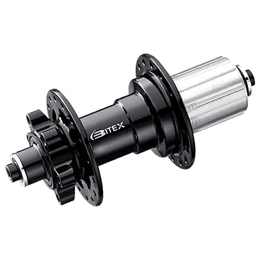 Bitex BX207R Rear Disc Hub, ISO, Black, 36h, QR M10*135mm, Shimano 11s(w/abs)