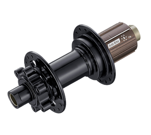 Bitex BX211 Rear Hub, 32H, Black, Shimano 10/11s (w/abs), M10(QR) x 141mm