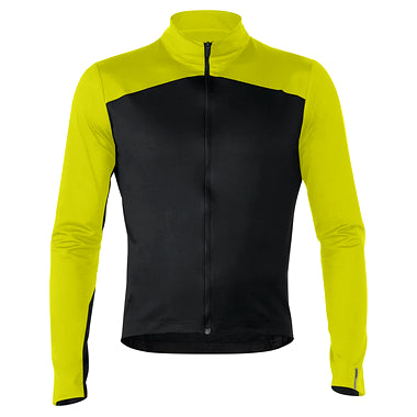 Mavic Cosmic Thermo Men's Cycling Jersey (Black/Suplhur Spring)