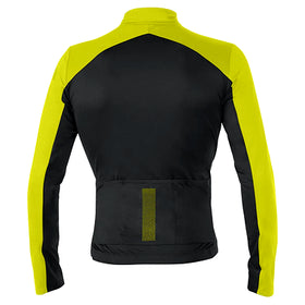 Mavic Cosmic Thermo Men's Cycling Jersey (Black/Suplhur Spring)