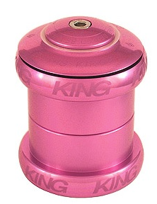 Chris King Headset, NoThreadSet, 1-1/8", Pink SV