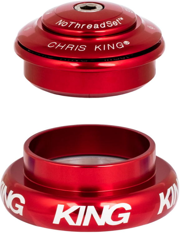 Chris King Headset, InSet, i7, ZS44|EC44, Tapered, Red