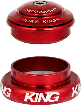 Chris King Headset, InSet, i7, ZS44|EC44, Tapered, Red
