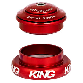 Chris King Headset, InSet, i7, ZS44|EC44, Tapered, Red