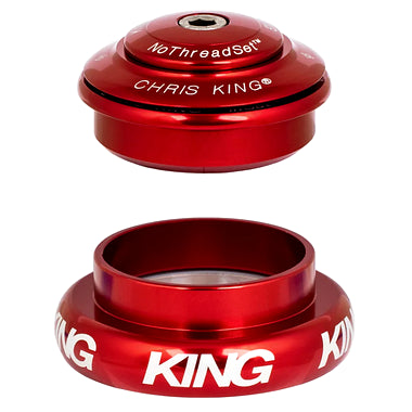 Chris King Headset, InSet, i7, ZS44|EC44, Tapered, Red