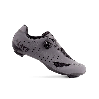 Lake CX177 Road Cycling Shoes (Grey/Black)
