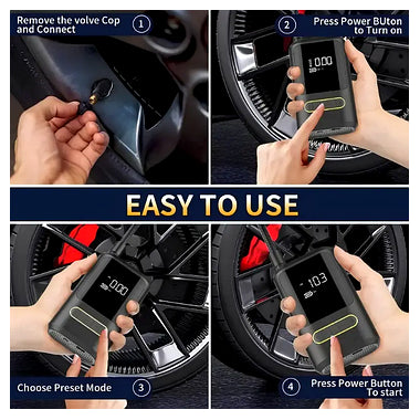 Smart Tyre Inflator Tyre Air Pump for Car & Bike
