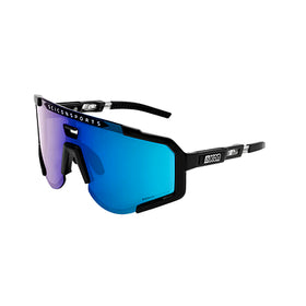 Scicon Aeroscope Sport Sunglasses (Black Gloss/Multimirror Blue)