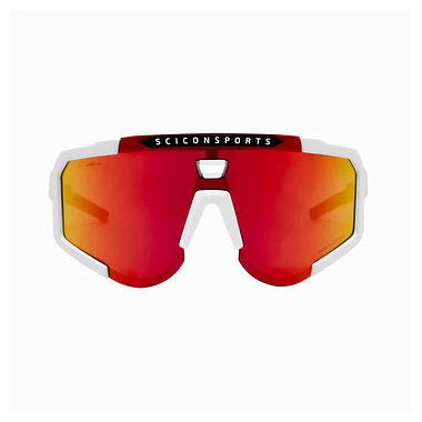 Scicon Aeroscope Sport Sunglasses (White Gloss/Multimirror Red)
