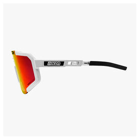 Scicon Aeroscope Sport Sunglasses (White Gloss/Multimirror Red)